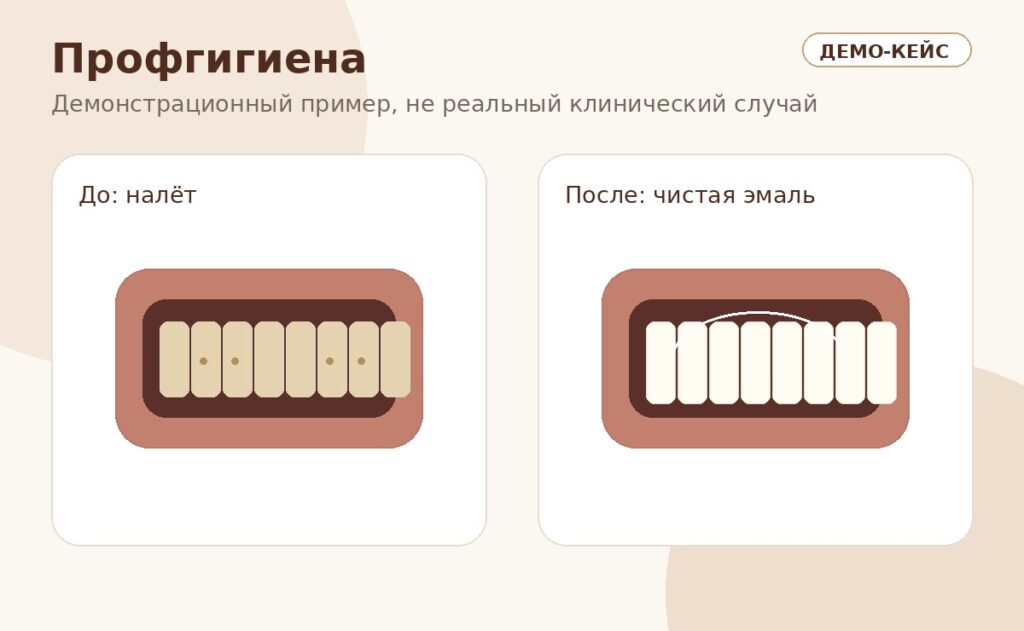 Профессиональная гигиена: до и после
